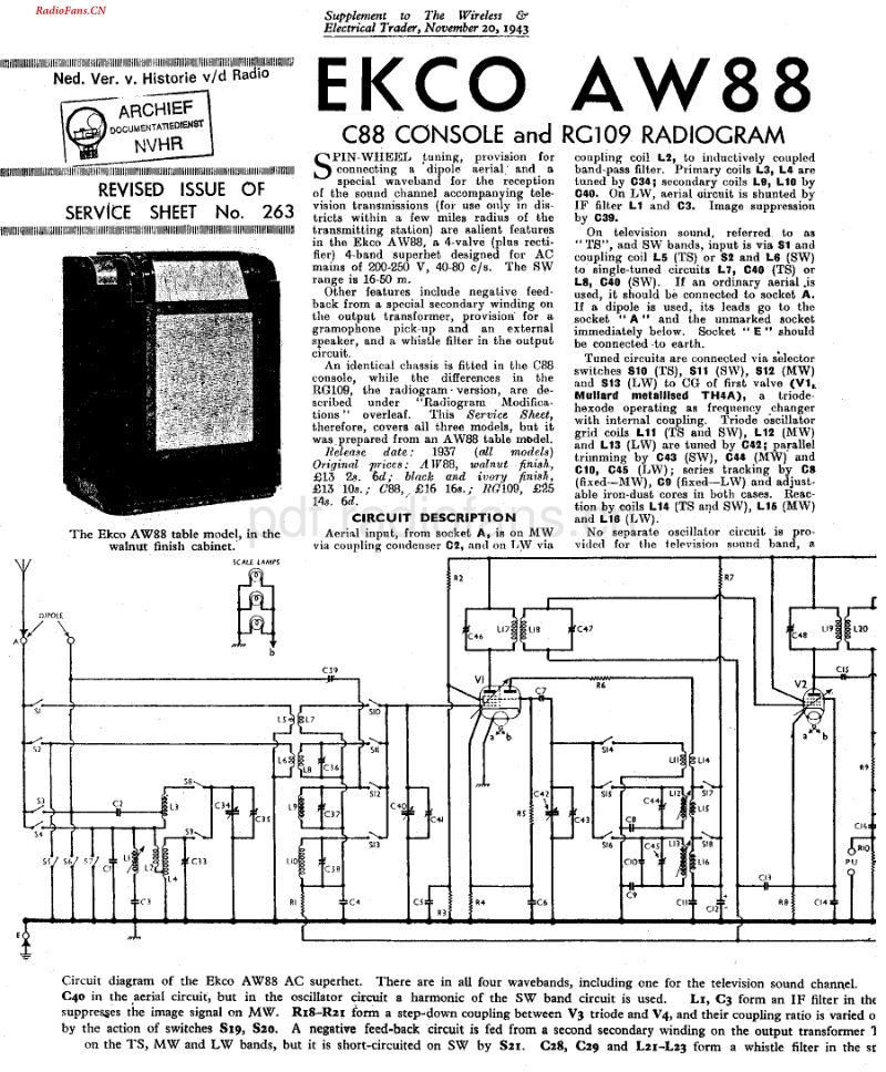 Ekco_AW88电路原理图.pdf_第1页