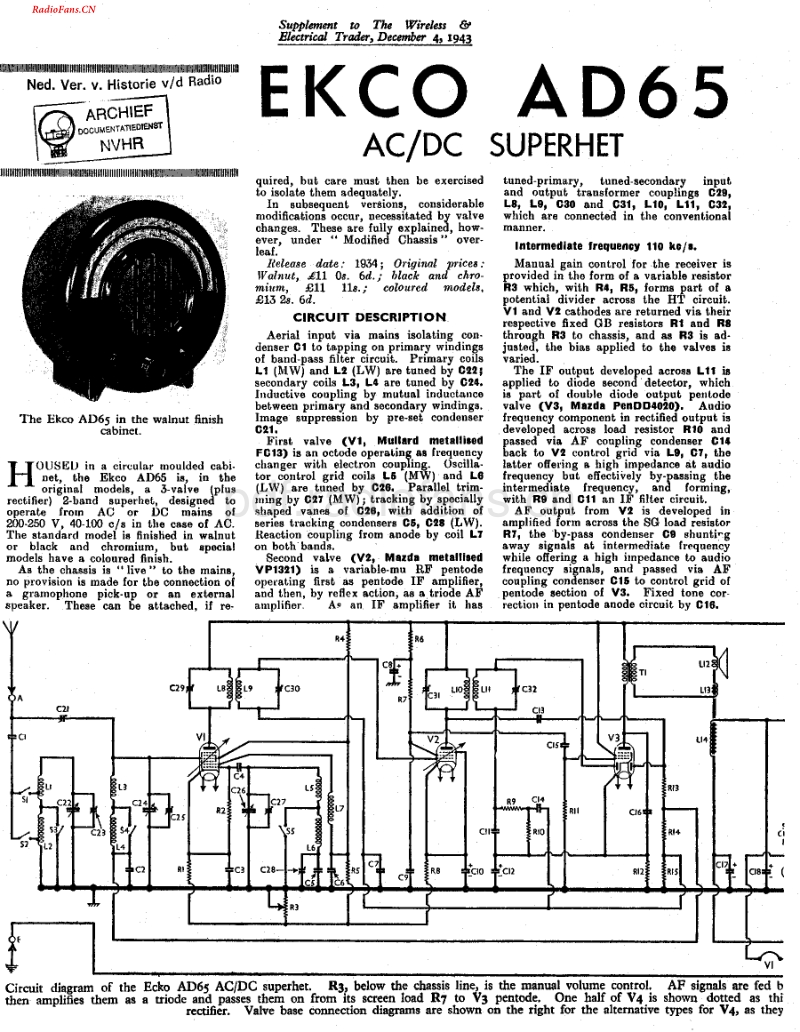 Ekco_AD65电路原理图.pdf_第1页