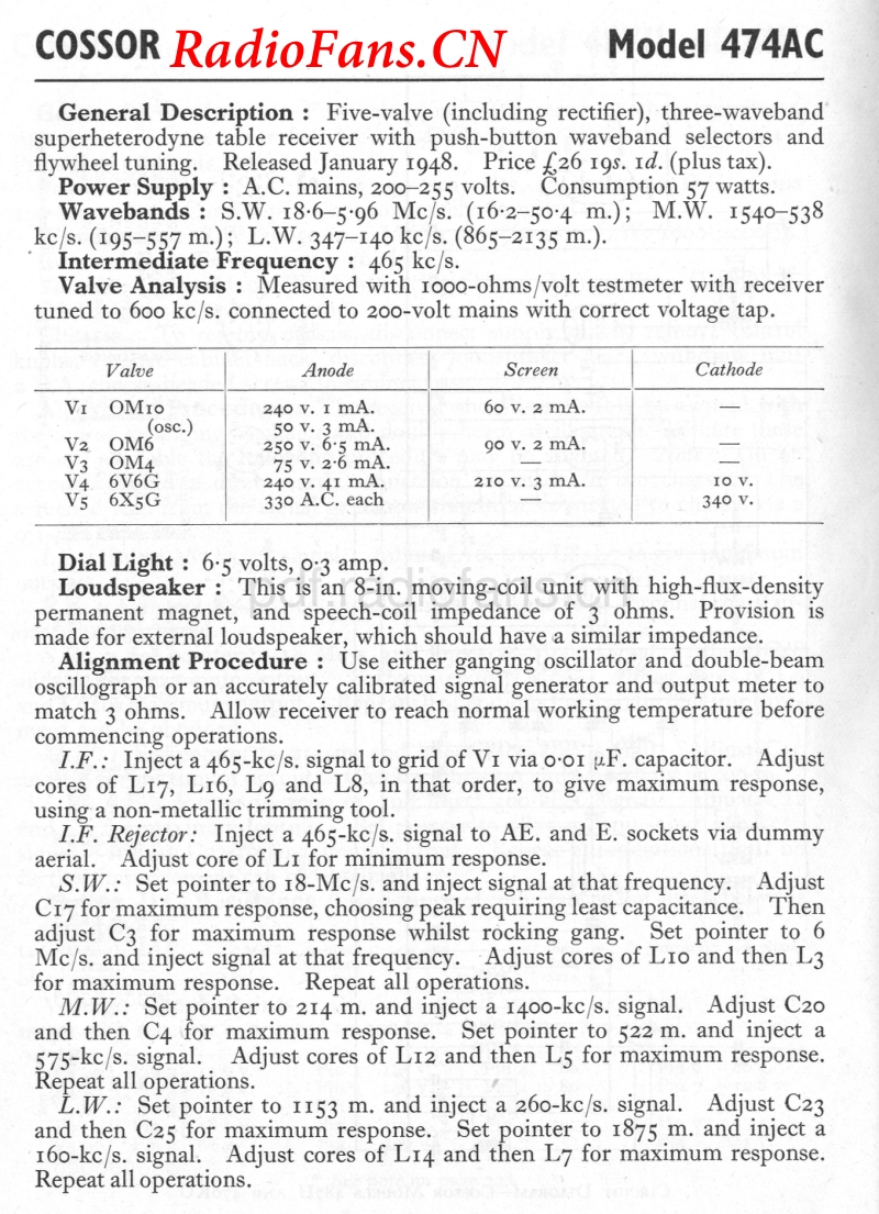 COSSOR-474AC电路原理图.pdf_第1页