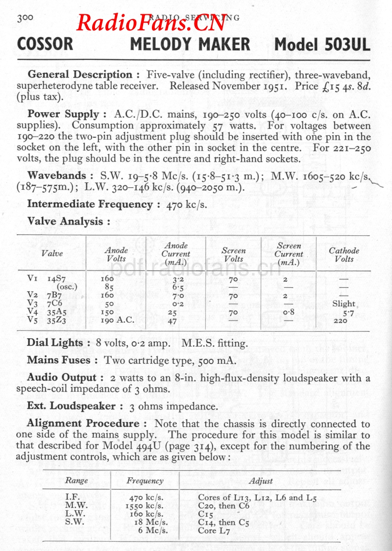 COSSOR-503UL电路原理图.pdf_第1页