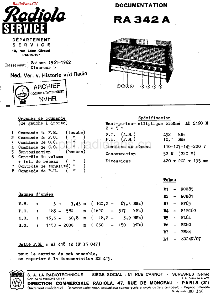 Radiola_RA342A-电路原理图.pdf_第1页