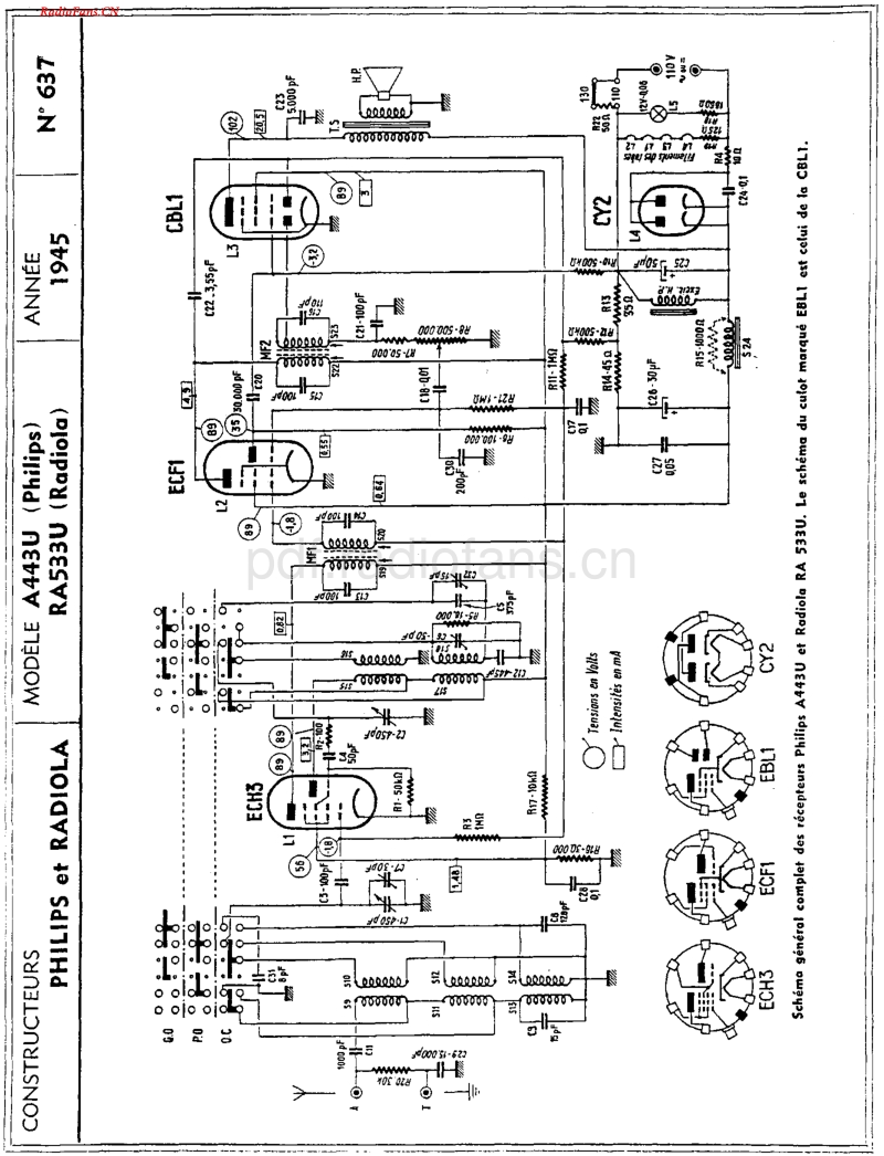 Radiola_RA533U-电路原理图.pdf_第1页