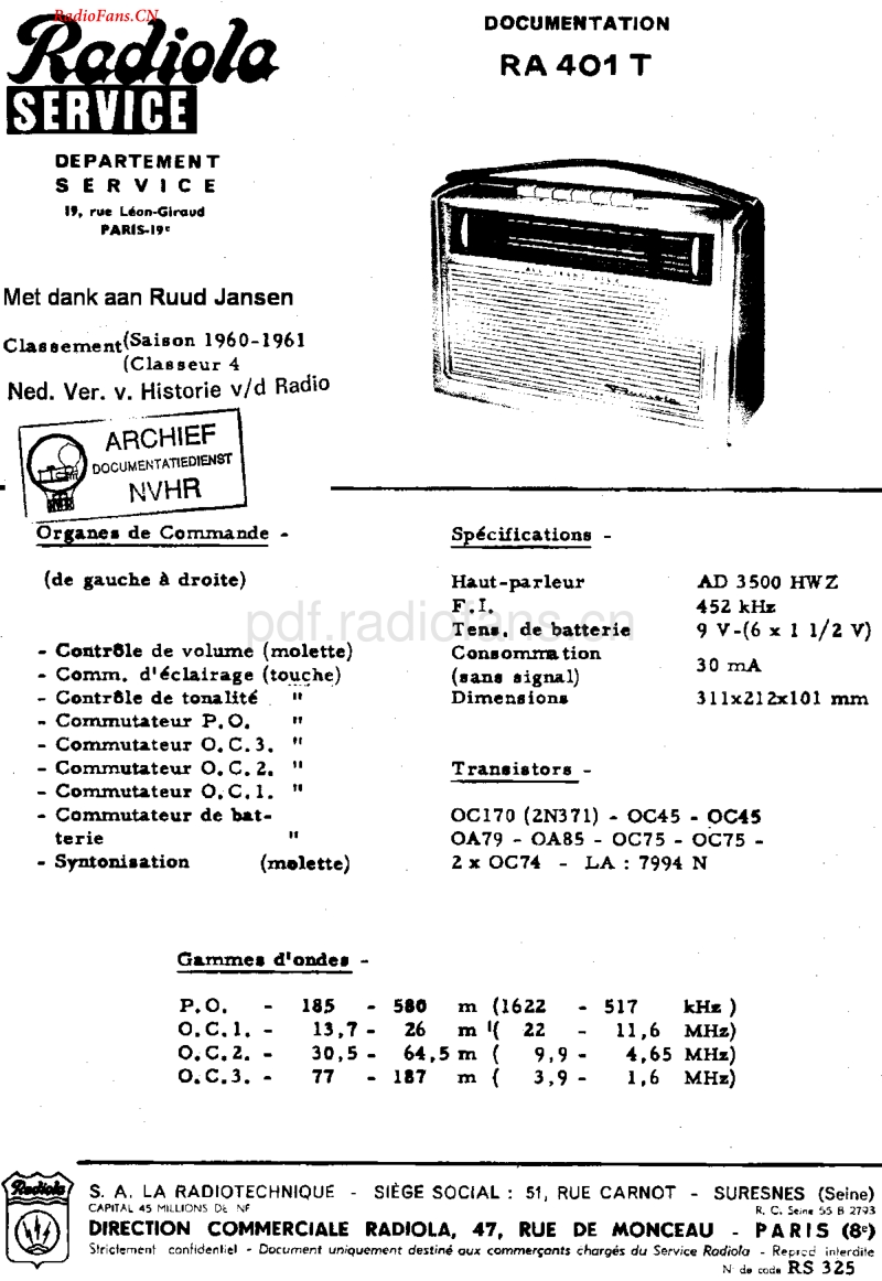 Radiola_RA401T-电路原理图.pdf_第1页
