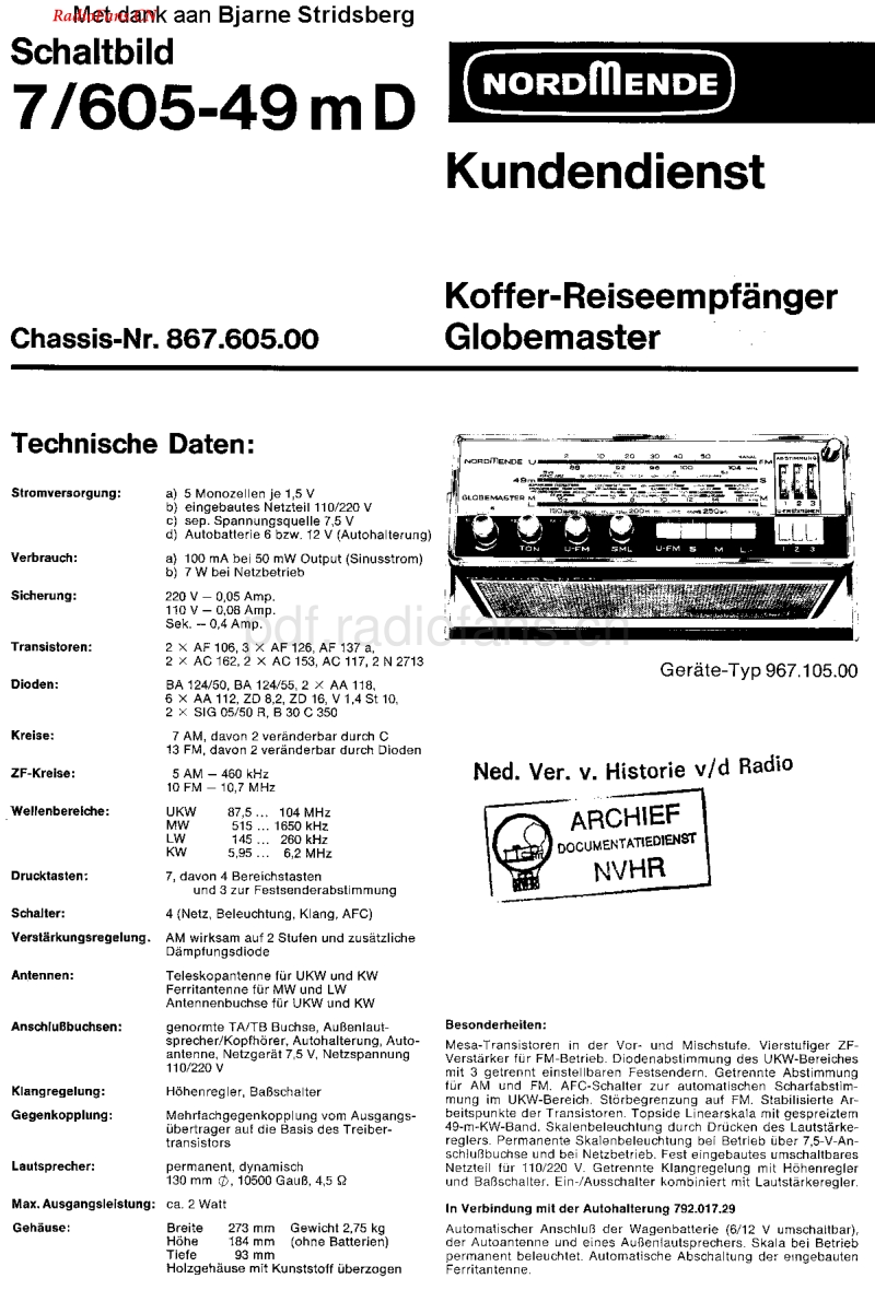 Nordmende_7-605Globemaster-电路原理图.pdf_第1页