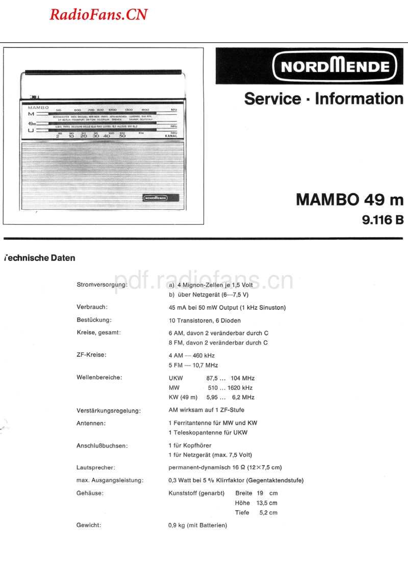 Nordmende Mambo 49M-电路原理图.pdf_第1页
