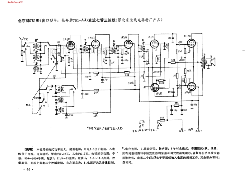 北京牌761型（牡丹751-A）.pdf_第1页