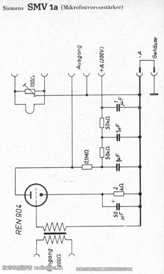 SIEMENS SMV1a(Mikrofonvorverstärker) 电路原理图.jpg