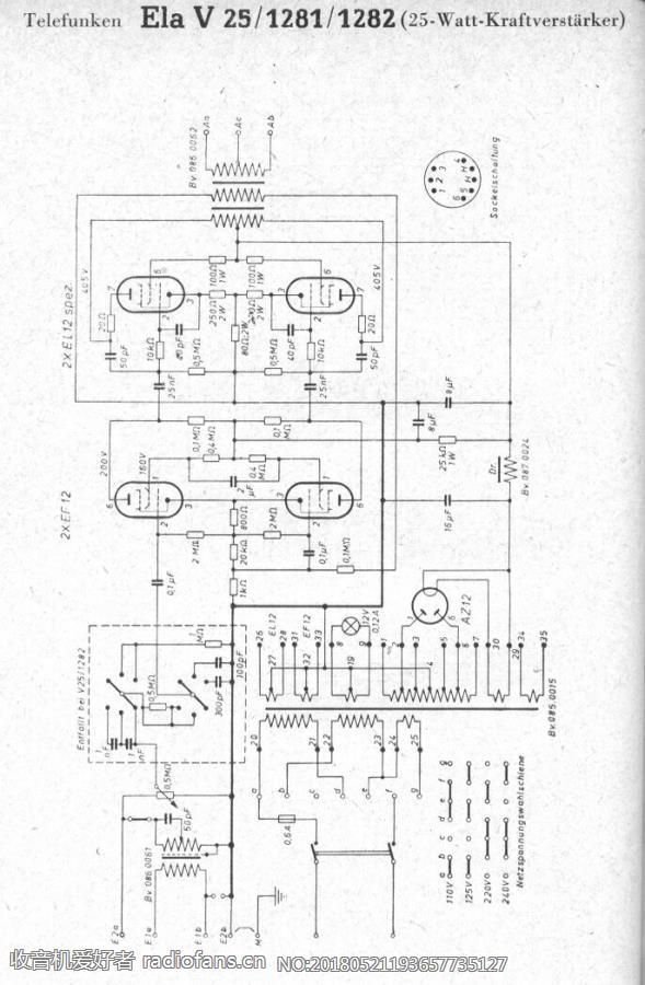 TELEFUNKEN  ElaV25-1281-1282(25Watt-Kraftverstärker) 电路原理图.jpg