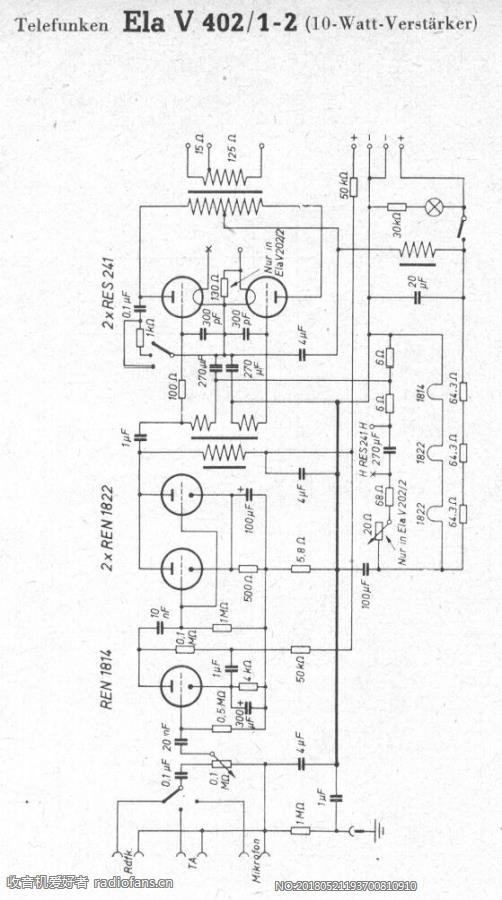 TELEFUNKEN  ElaV402-1-2(10Watt-Verstärker) 电路原理图.jpg