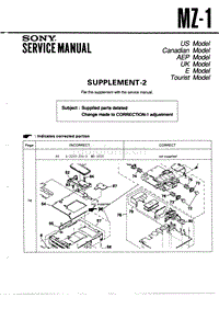 索尼 sony_MZ-1_Sup2_service_manual 电路图 维修手册.pdf