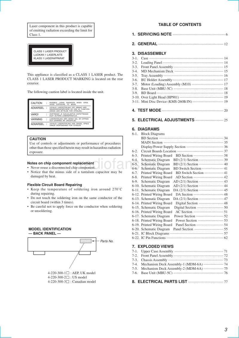 索尼 sony_MDS-JA555ES_service_manual 电路图 维修手册.pdf_第3页