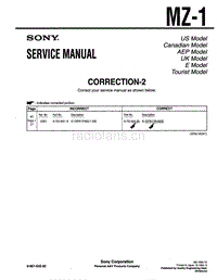索尼 sony_MZ-1_Corr2_service_manual 电路图 维修手册.pdf