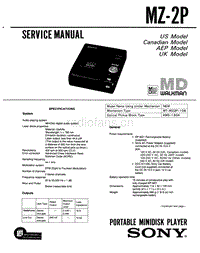 索尼 sony_MZ-2P_service_manual 电路图 维修手册.pdf