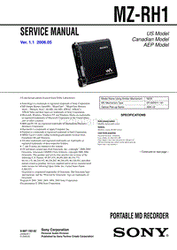 索尼 sony_MZ-RH1_service_manual 电路图 维修手册.pdf