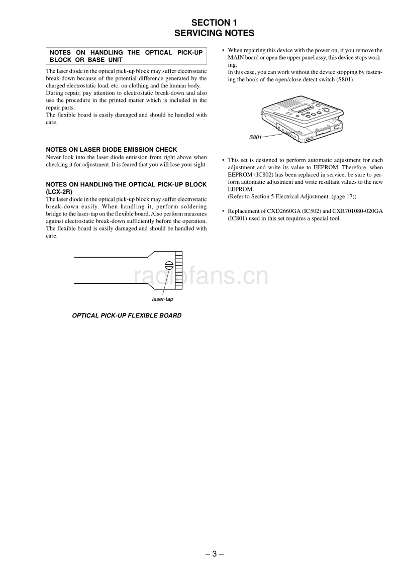 索尼 sony_MZ-B50_service_manual 电路图 维修手册.pdf_第3页