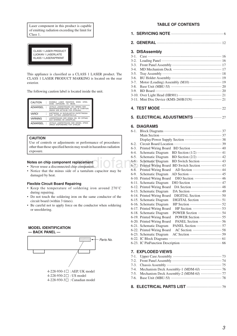 索尼 sony_MDS-JA333ES_service_manual 电路图 维修手册.pdf_第3页