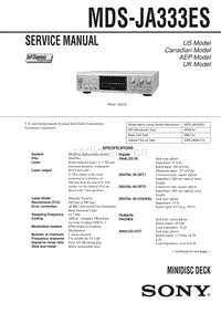 索尼 sony_MDS-JA333ES_service_manual 电路图 维修手册.pdf