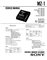 索尼 sony_MZ-1_service_manual 电路图 维修手册.pdf