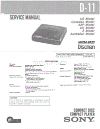 索尼 D-11 电路图 维修手册.pdf