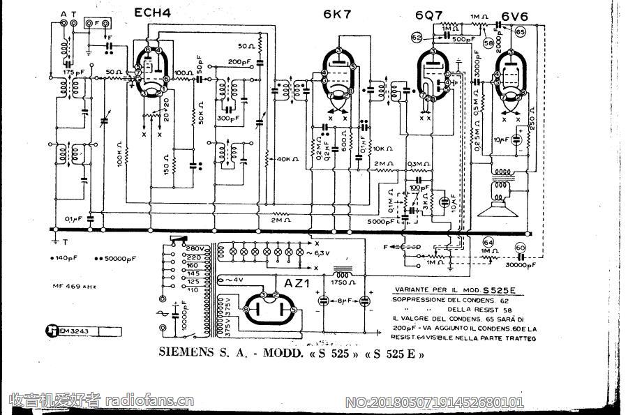 西门子 Siemens   525 电路原理图.gif