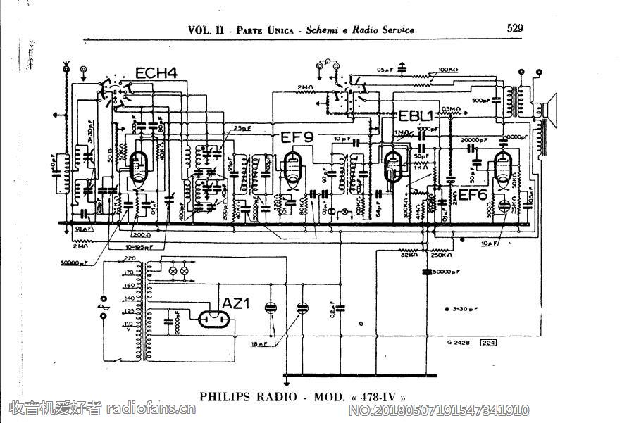Philips    478-II-III-IV 电路原理图.gif