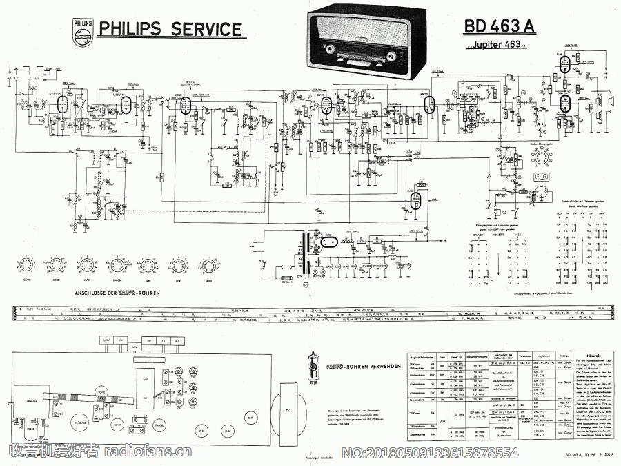 PHILIPS   BD 463a 电路原理图.jpg