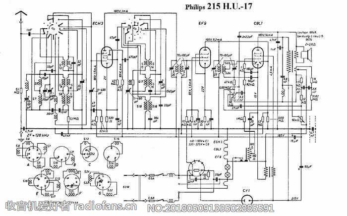 PHILIPS   215 HU-17 电路原理图.jpg