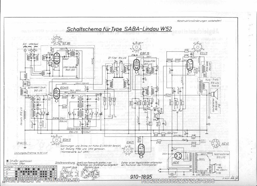 SABA  Lindau-W52 电路原理图.jpg