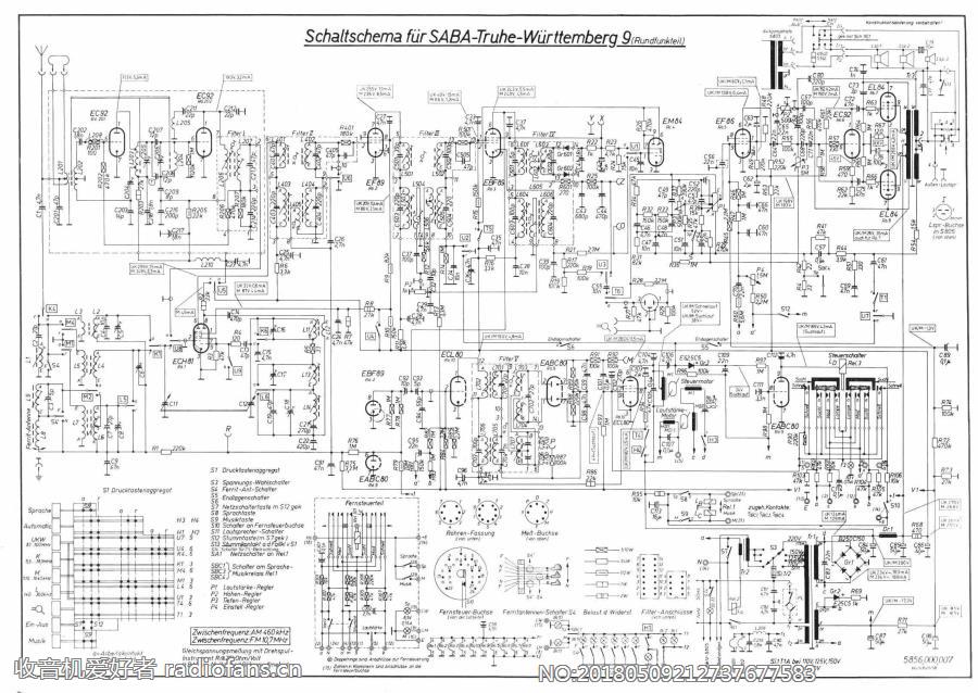 SABA  Wuerttemberg-9-Truhe 电路原理图.jpg