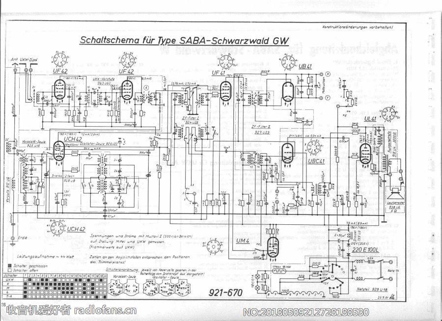 SABA  Schwarzwald-GW 电路原理图.jpg