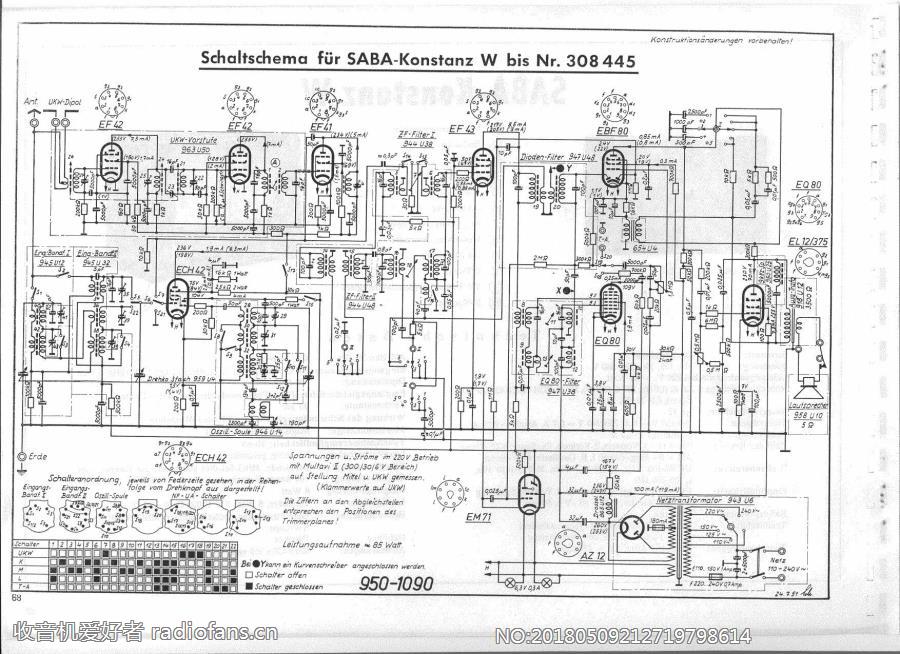 SABA  Konstanz-W-bis308445 电路原理图.jpg