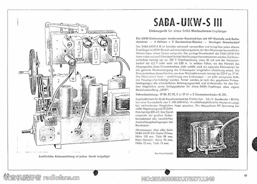 SABA  UKW S3 -1 电路原理图.jpg