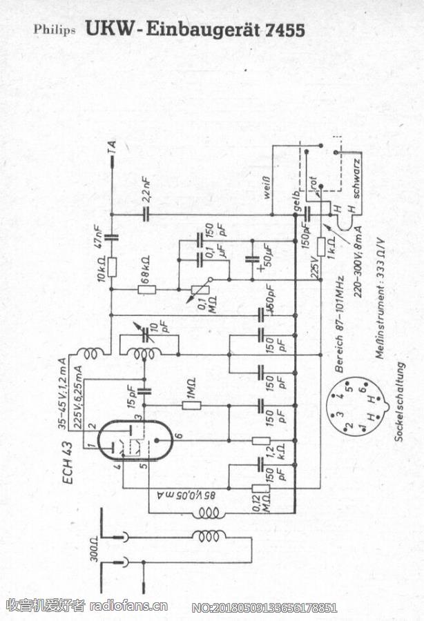 PHILIPS   UKW-Einbaugerät7455 电路原理图.jpg