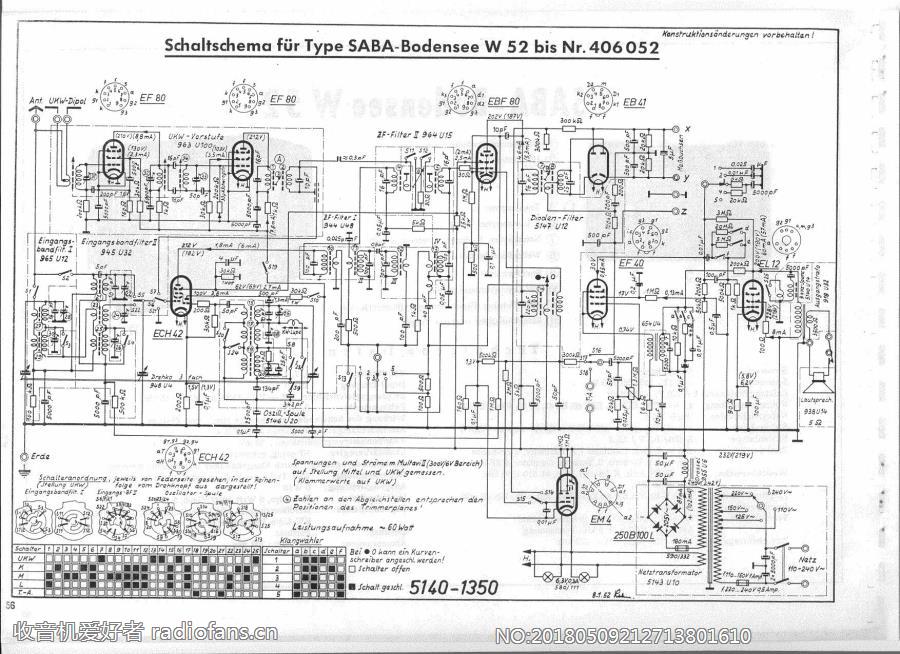 SABA  BodenseeW52-bis406052 电路原理图.jpg