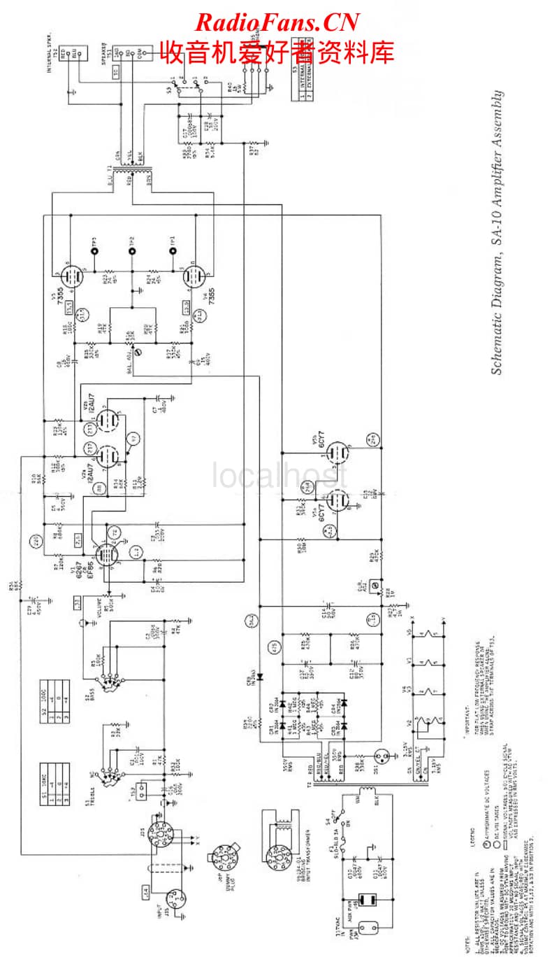 Ampex-SA-10-Schematic电路原理图.pdf_第1页