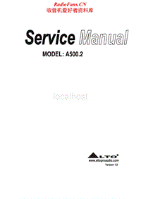 Alto-A500.2-Service-Manual电路原理图.pdf
