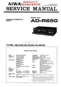 Aiwa-AD-R650-Service-Manual电路原理图.pdf