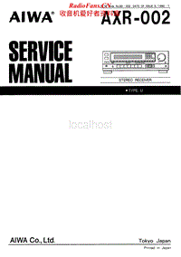 Aiwa-AXR-002-Service-Manual电路原理图.pdf