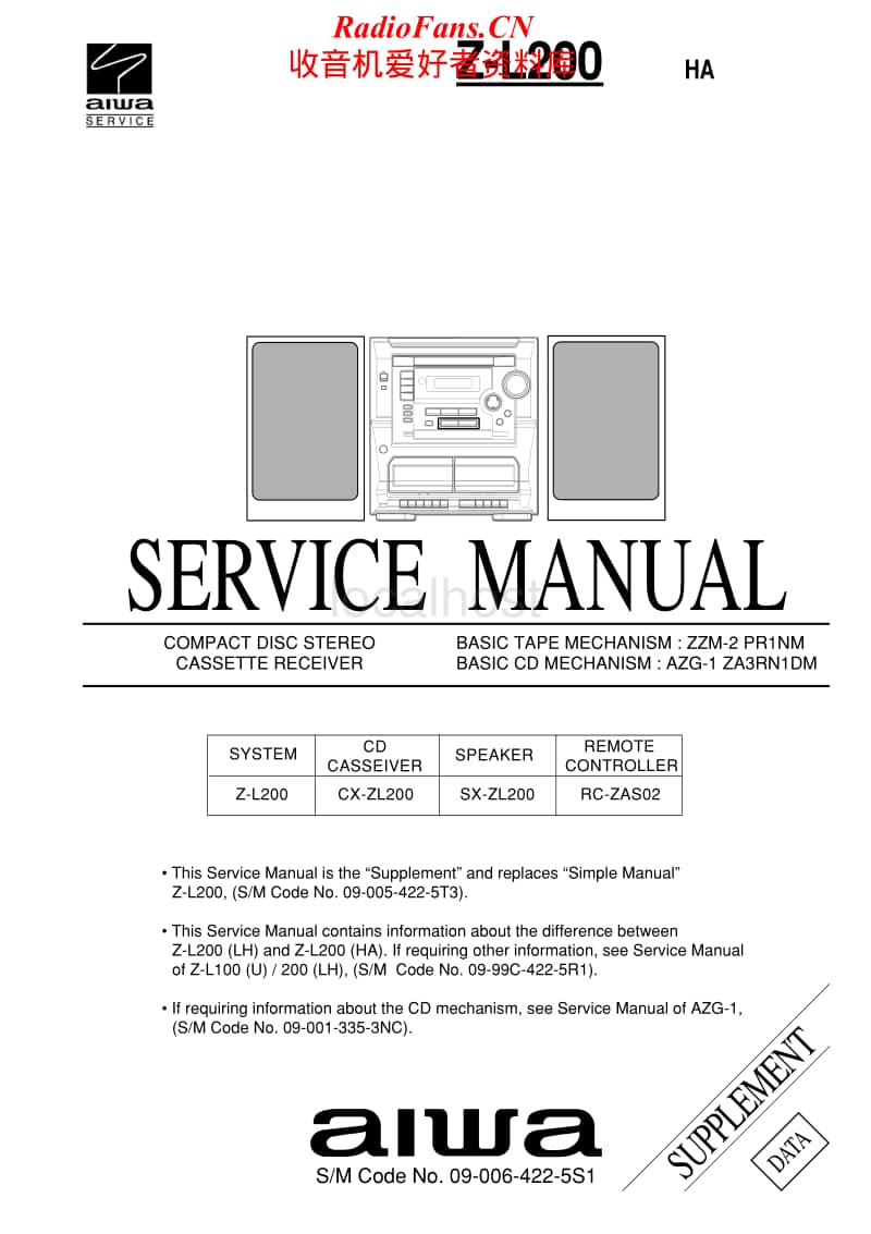 Aiwa-Z-L200-Service-Manual电路原理图.pdf_第1页