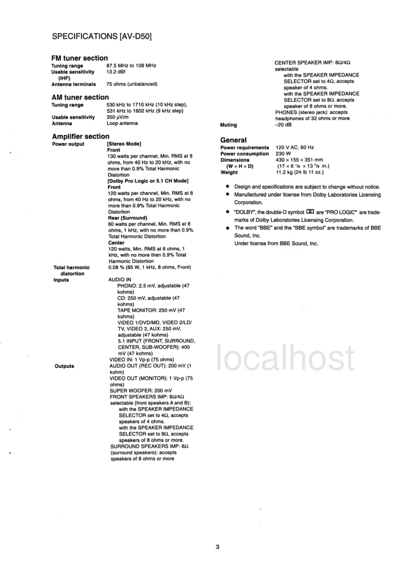 Aiwa-AV-D50-Service-Manual电路原理图.pdf_第3页