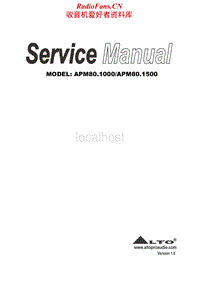 Alto-APM-80.1000-Service-Manual电路原理图.pdf
