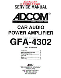 Adcom-GFA-4302-Service-Manual电路原理图.pdf
