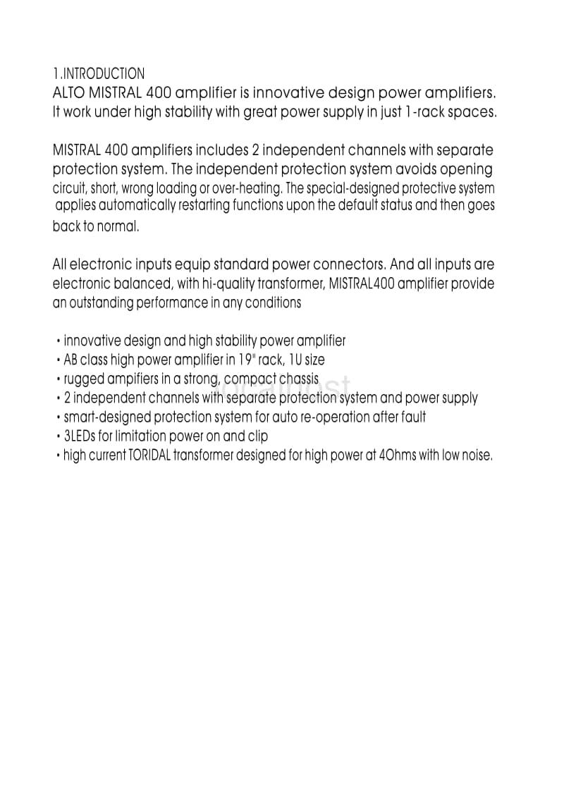 Alto-Mistral-400-Service-Manual电路原理图.pdf_第3页