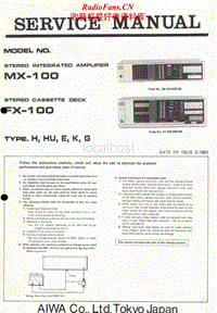 Aiwa-MX-100-FX-100-Service-Manual电路原理图.pdf
