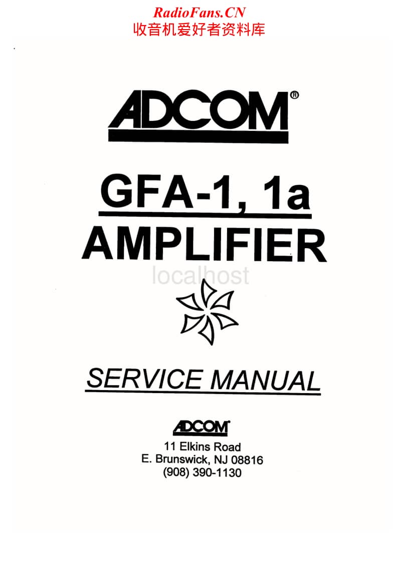 Adcom-GFA-1-Service-Manual电路原理图.pdf_第1页