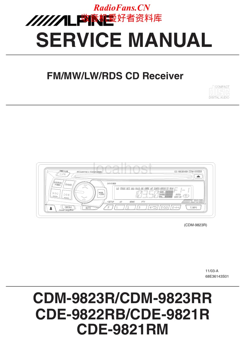 Alpine-CDM-9823-RR-Service-Manual电路原理图.pdf_第1页