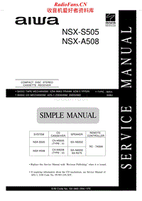 Aiwa-NS-XS505-Service-Manual电路原理图.pdf
