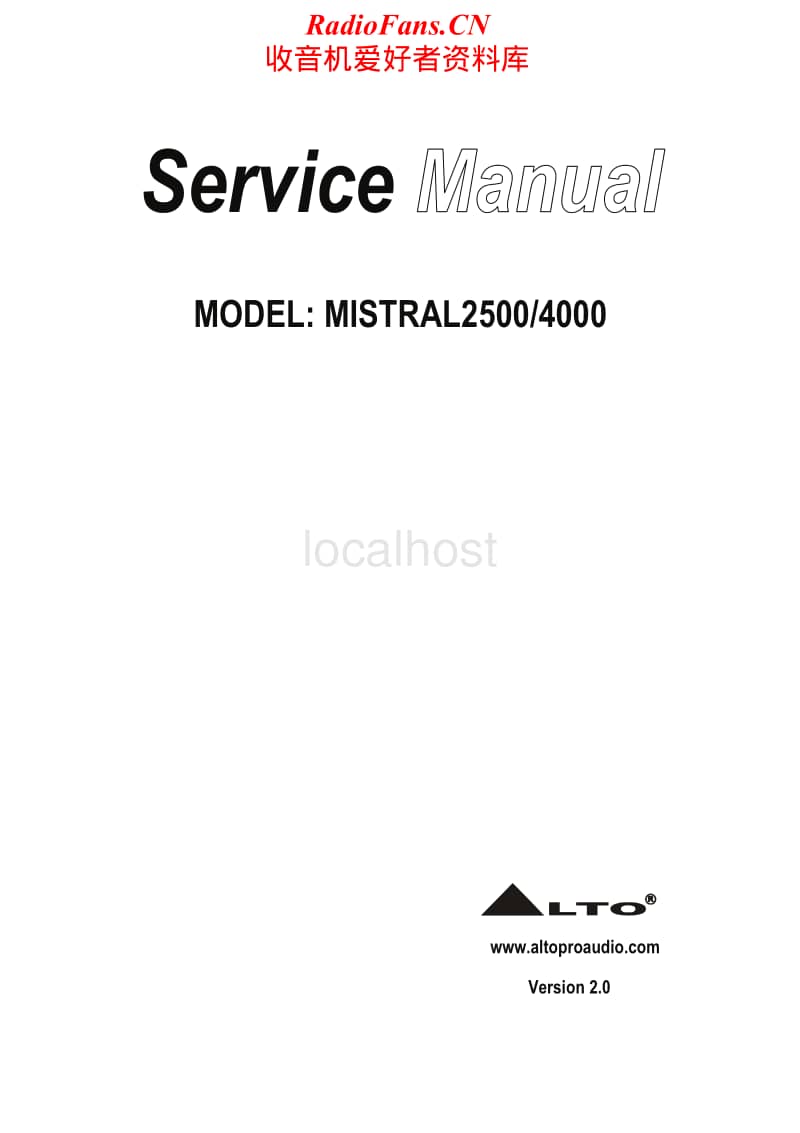 Alto-Mistral-4000-Service-Manual电路原理图.pdf_第1页