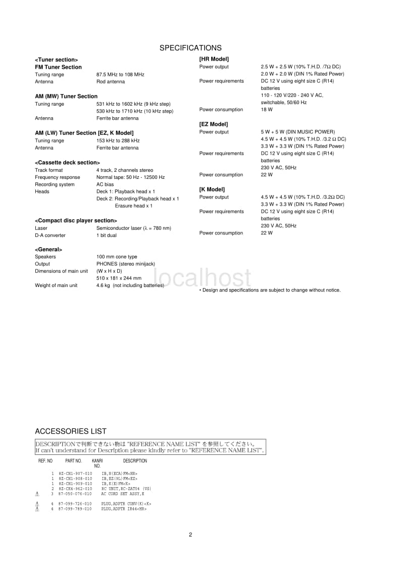 Aiwa-CS-DEL55-Service-Manual电路原理图.pdf_第2页