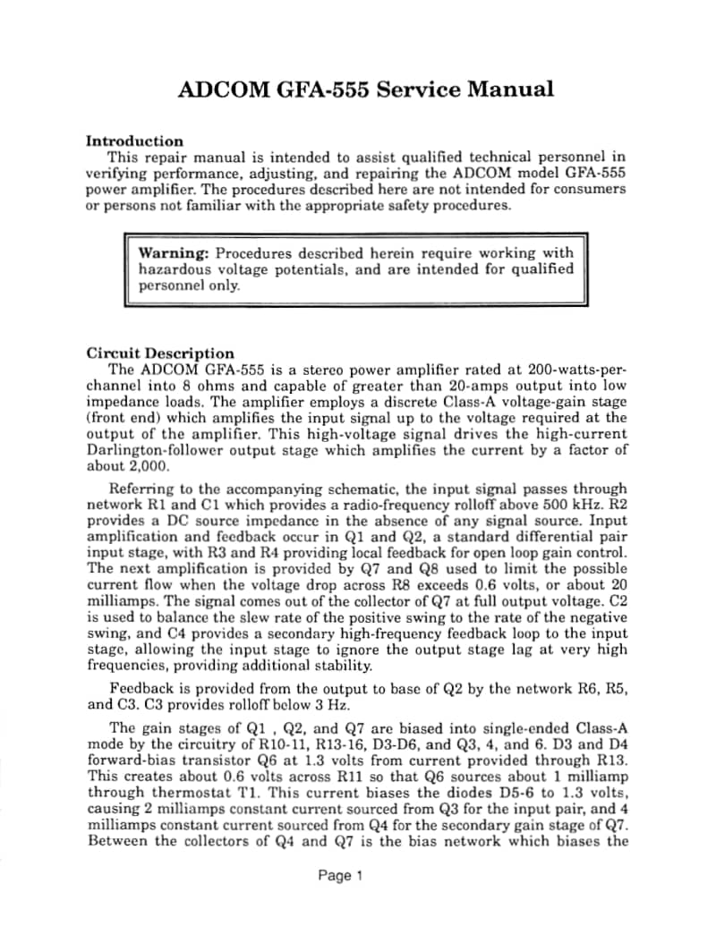 Adcom-GFA-555-Service-Manual电路原理图.pdf_第2页
